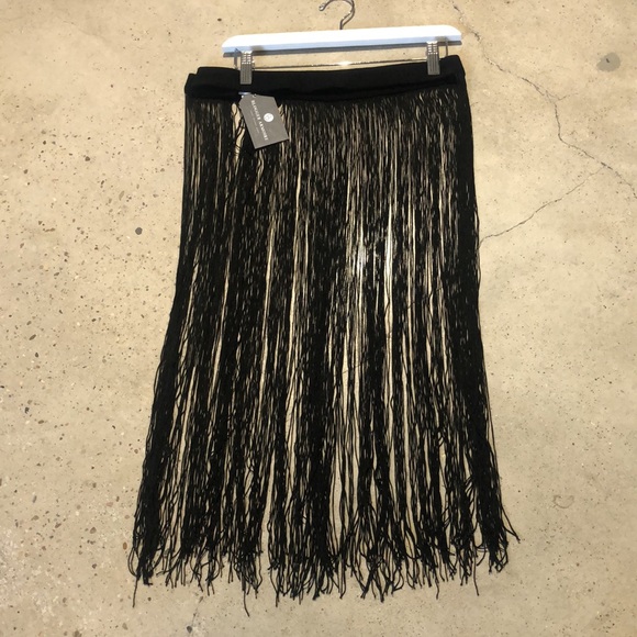 Nomia FW/14 Black Fringe Snap-Closure Belt - Picture 3 of 9